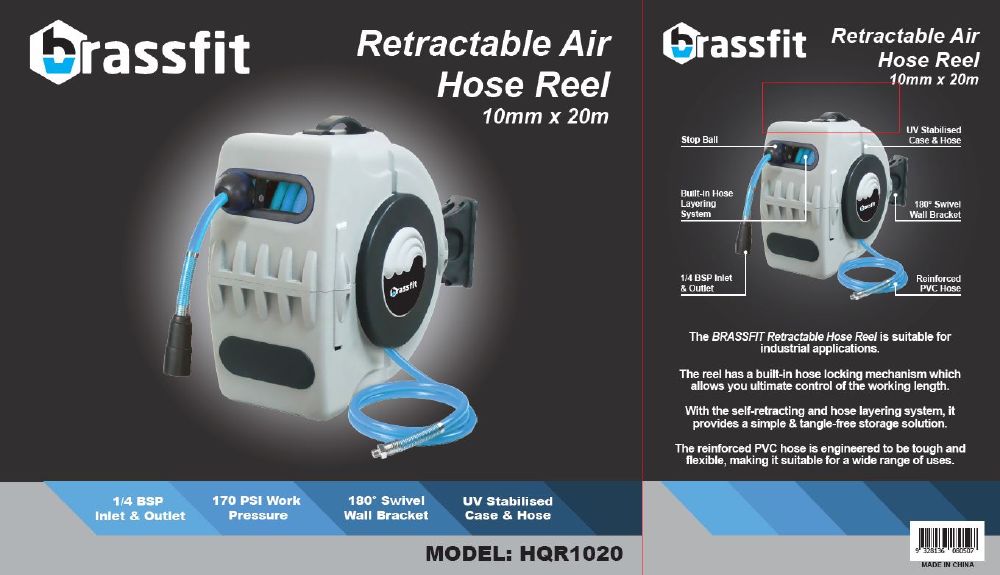 10mm Retractable Air with Hose x 20m
